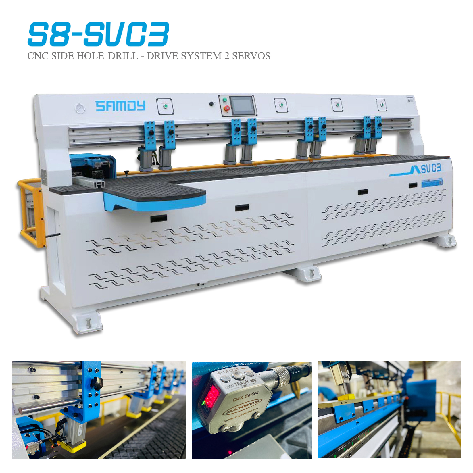 Máy CNC tự động khoan cạnh S8 - SVC3